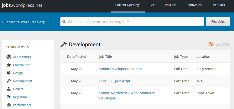 WordPress Jobs