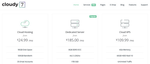 cloudy 7 wordpress theme